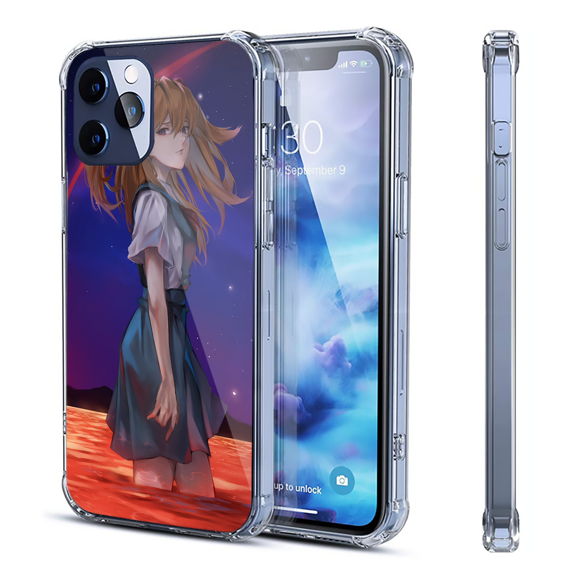 （画像用） EVA 新世紀エヴァンゲリオン 【iPhone 12シリーズ対応】透明スマホケース（クリアソフトケース）